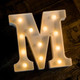 Foaky LED Letter Lights Sign Marquee Light Up Letters Sign for Night Light Wedding/Birthday Party Battery Powered Christmas Lamp Home Bar Decoration(M Sign)