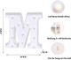 Foaky LED Letter Lights Sign Marquee Light Up Letters Sign for Night Light Wedding/Birthday Party Battery Powered Christmas Lamp Home Bar Decoration(M Sign)