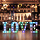 Foaky Colorful LED Letter Lights with Remote,Marquee Light Up Letters Sign for Night Light Wedding/Birthday Party Battery Powered Christmas Lamp Home Bar Decoration(B)