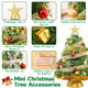 FOTSHARER Mini Christmas Tree Green 2FT Christmas Tree Artificial Small Xmas Tree with Ornaments Table Top Christmas Tree for DIY Little Christmas Tree for Table Holiday Tabletop Tree for Desk Office