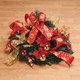 Fox Valley Traders 4 ft Christmas Spruce Prelit Poinsettia Pull Up Tree