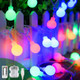 Battery Operated USB 2 in 1 String Lights - 40ft 100 LED Globe String Lights with Timer& Memory Function & 8 Modes String Lights for Christmas Patio Party Indoor Outdoor Bedroom,Multicolor Battery Operated USB 2 in 1 String Lights - 40ft 100 LED Globe String Lights with Timer& Memory Function & 8 Modes String Lights for Christmas Patio Party Indoor Outdoor Bedroom,Multicolor