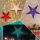 GalaxyArts Paper Star Lantern Turquoise 24 Inch 3D Starlite Handcrafted Hollow Hanging Decoration for Weddings, Parties, Christmas, Holidays Easy to Hang Indoor Outdoor Aesthetic Home Décor