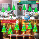 26'' Larger Christmas Decorations Outdoor, 102 LED Solar Christmas Lights Outdoor Candy Cane Tree Lights, 10 Modes Waterproof Solar Outdoor Christmas Decorations for Yard Garden Pathway Outside - 6PK