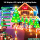 26'' Larger Christmas Decorations Outdoor, 102 LED Solar Christmas Lights Outdoor Candy Cane Tree Lights, 10 Modes Waterproof Solar Outdoor Christmas Decorations for Yard Garden Pathway Outside - 6PK
