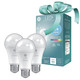 GE LED+ Color Changing A19 LED Light Bulbs with Remote, Indoor Multicolor Light, College Dorm Light, Dorm Room Essentials, Bedroom Light, 9.5W, Christmas s for Men, Holiday for Women (3 Pack)
