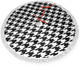 Xmas Tree Skirt 36" Inch,Black and White Houndstooth White Tassel Edge Rustic Christmas Tree Skirts for Party Holiday Decorations Xmas Ornaments