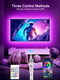 GIPOYENT TV Light Strip, Music Sync LED TV Backlights, for 32-50 Inch TV, LED TV Light with Bluetooth Function - RGB Color Changing Light Strip for Home Theater (9.8ft) GIPOYENT TV Light Strip, Music Sync LED TV Backlights, for 32-50 Inch TV, LED TV Light with Bluetooth Function - RGB Color Changing Light Strip for Home Theater (9.8ft)