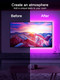 GIPOYENT TV Light Strip, Music Sync LED TV Backlights, for 32-50 Inch TV, LED TV Light with Bluetooth Function - RGB Color Changing Light Strip for Home Theater (9.8ft) GIPOYENT TV Light Strip, Music Sync LED TV Backlights, for 32-50 Inch TV, LED TV Light with Bluetooth Function - RGB Color Changing Light Strip for Home Theater (9.8ft)