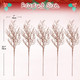 30.7" Christmas Rose Gold Glitter Stems, 5Pcs Artificial Spray Leaf Picks Tall Branches for Christmas Tree DIY Xmas Wreath Garland Arrangment Vase Bouquets Table Centerpieces Decoration Home Decor