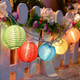 GOOTHY 8.5Ft Multicolor Lantern String Lights Outdoor, Plug in Christmas Decorations String Lights with 10 Mini Colorful Lanterns, Hanging Lanterns Lights for Outdoor Bedroom Bistro Garden Xmas Party GOOTHY 8.5Ft Multicolor Lantern String Lights Outdoor, Plug in Christmas Decorations String Lights with 10 Mini Colorful Lanterns, Hanging Lanterns Lights for Outdoor Bedroom Bistro Garden Xmas Party