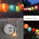 GOOTHY 8.5Ft Multicolor Lantern String Lights Outdoor, Plug in Christmas Decorations String Lights with 10 Mini Colorful Lanterns, Hanging Lanterns Lights for Outdoor Bedroom Bistro Garden Xmas Party
