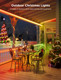 Govee Outdoor LED Strip Lights Waterproof, Connected 2 Rolls of 32.8ft(65.6ft) RGBIC Outdoor Lights, Splitter Connector, Christmas Decor, Work with Alexa, Outdoor Strip Lights for Roof, Christmas