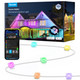 Govee Permanent Outdoor Lights, Smart RGBIC Outdoor Lights with 75 Scene Modes, 100ft with 72 LED Christmas Lights, IP67 Waterproof for Christmas Decorations, Work with Alexa, Google Assistant, White
