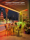 Govee Outdoor LED Strip Lights RGBIC with Warm and Cold White, 65.6ft 2.4G WiFi Christmas Lights Outdoor, IP65 Waterproof, Work with Alexa, Smart Lights for Tree, Yard, Christmas Decorations