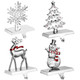 4 Pack Snowflake Christmas Stocking Holder Set for Mantle Christmas Decorations Holiday Mantle Fireplace Topper - Snowflake Snowman Reindeer and Christmas Tree Hangers Decorative Metal Hanger 4 Pack Snowflake Christmas Stocking Holder Set for Mantle Christmas Decorations Holiday Mantle Fireplace Topper - Snowflake Snowman Reindeer and Christmas Tree Hangers Decorative Metal Hanger