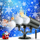 Christmas Projector Lights Outdoor,Christmas Snowflake Projector Lights IP65 Waterproof, LED Rotating Snowfall Decor Garden Party Outdoor Christmas Decoration for Atmosphere - d 3-Head