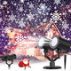 Christmas Projector Lights Outdoor, LED Snowflake Projector Lights Outdoor, Waterproof Christmas Light Projector Outdoor Landscape Spotlights Christmas Decorations for Holiday Wedding Yard Decor