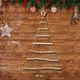 GWHOLE Wall Hanging Christmas Tree, Christmas Tree Ladder with Star Topper for Hanging Xmas Decoration Ornaments Photos