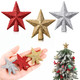 Hanaive 3 Pcs Small Christmas Tree Topper Mini Star Tree Topper Christmas Star Treetop for Small Christmas Ornaments Holiday Decorative Tree Star for Xmas Home Decor(Glitter Multicolor,2.36 Inch)