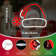 Christmas Hat Neon Sign, Red & White USB Plastic LED Light, Modern Holiday Decorative Signage for Wall Decor, Dimmable Christmas Decorations