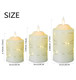 Battery Operated Flameless LED Candles: with Embedded String Lights, 3 Pack Flickering Electric Candle with 10-Key Remote Control for Seasonal Festival Celebration Real Wax(Batteries not Included)
