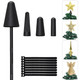 Christmas Tree Topper Holder, Universal Tree Topper Stabilizer Support Fits All Base Types for Halloween Christmas Tree Topper Stars Angel Finial Festival Treetop Decorations Ornaments, Black Christmas Tree Topper Holder, Universal Tree Topper Stabilizer Support Fits All Base Types for Halloween Christmas Tree Topper Stars Angel Finial Festival Treetop Decorations Ornaments, Black