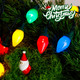C7 Bulbs Classic Christmas Lights - 50 LED 31ft Strawberry String Light - Extendable 8 Modes Funtion with Timer Fairy Lighting for Outdoor, Indoor, Party, Home, Tree Decorations C7 Bulbs Classic Christmas Lights - 50 LED 31ft Strawberry String Light - Extendable 8 Modes Funtion with Timer Fairy Lighting for Outdoor, Indoor, Party, Home, Tree Decorations