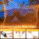 HeKation Christmas Net Lights Outdoor for Bushes, 200 Led Net Lights Outdoor Mesh Lights for Tree, Party, Wedding (9.8'x6.6', Plug in, Warm White)