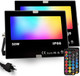 RGB Led Flood Light 50W, Outdoor Color Changing DIY Customized Strobe Mode, Stage Landscape Lighting,Floodlights 12 Colors & 4 Modes, Remote Control Included, Timing IP66 Waterproof (2 Pack) RGB Led Flood Light 50W, Outdoor Color Changing DIY Customized Strobe Mode, Stage Landscape Lighting,Floodlights 12 Colors & 4 Modes, Remote Control Included, Timing IP66 Waterproof (2 Pack)