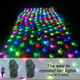 Outdoor Christmas Net Lights, 240 LED 18 Color Changing Bush Lights with Remote, 14.8x4.9ft Multicolor Connectable Waterproof String Lights for Bushes Patio Xmas Tree Wedding Party Home Decor