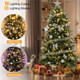 200LED Dual Color Changing Christmas Tree Lights, Warm White Multicolor Soft Twinkle Lights, UL 10 Modes Fairy Lights with Remote Control 70ft End-to-End Connect, Indoor Outdoor Use