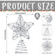 Hiboom 6 Pieces Mini Christmas Tree Star Toppers Glittered Xmas Tree Topper 4 Inch Hollow Star Treetop Topper for Indoor Party Decoration Ornaments(Silver)