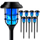 Solar Lights Outdoor, 8 Pack Solar Torch Light with Blue Flickering Flame,Solar Garden Lights Waterproof for Outdoor Decor, Yard, Patio,Pathway,Walkway.