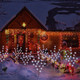 Homeleo 4 Set Snowflake Solar Christmas Lights,Bright White 80 LEDs Prelit Snowflake Tree,Waterproof Pathway Landscape Lights,Solar Decorative Lights for Outdoor Christmas Patio Porch Yard Decorations
