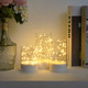 Homemory White Clear Flameless Candles with Remote, Embedded Twinkle String Lights in Acylinder Battery Pillar Candles, Unique Timer Fake Candles for Wedding Home Decor, 8 Mode Lights, Set of 3