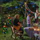 2pcs Solar Christmas Tree Lights Outdoor Decorations, Waterproof LED Solar Powered Christmas Trees Pathway Stake Lights with Super Bright LED Constant for Yard Patio Landscape
