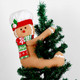 Gingerbread Man Christmas Tree Topper Decorations,Unique Funny Xmas Plush Stuffed Gingerbread Hugger Decor for Christmas Tree Wine Bottle Curtain Ornaments,Ginger White Red Green
