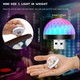 Honoson 12 Pieces USB Mini Disco Ball Lights DJ Ball USB Magic Strobe Light LED Atmosphere Party Light Christmas Disco Stage Lights with 36 Adapters for Christmas Party DJ Stage Decor