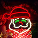Santa Claus Neon Signs Christmas LED Sign Light with Acrylic Board Wall Decorative Neon Night Sign Christmas Light up Wall Decor for Christmas Party Supplies Bedroom Wedding Bar Pub Club