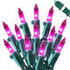 MYGOTO Purple Christmas Lights Outdoor, 2Pack 13Feet 50Count Halloween String Lights Connectable 120V Plug in for Outdoor Indoor Garden Party Christmas Xmas Tree Lights Decor (Purple)