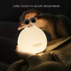 Slug Night Light,Silicone lamp for Kids USB Rechargeable Cute Animal Lamps Timer Setting safe Bedside Lamp Portable LED Lamps for Breastfeeding Dorm Room Decor for Christmas Baby Kids Girls Teens