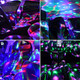 Disco Ball Party Lights, Christmas Decorations Lights Happy Year Party, Sound Activated RGB DJ Lights Rotating Stage Strobe Lamps with Wireless Remote for Room Decor
