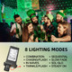 hyrion Green Net Lights 360 LED with Green Wire,12ftx5ft Connectable Mesh String Lights with 8 Lighting Modes,Christmas Decorations for Outdoor Trees,Bushes,Garden