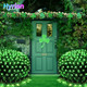 hyrion Green Net Lights 360 LED with Green Wire,12ftx5ft Connectable Mesh String Lights with 8 Lighting Modes,Christmas Decorations for Outdoor Trees,Bushes,Garden