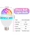 Disco Ball Light Bulb, 3w E27 RGB Color Rotating Bulb Led Party Bulbs, Magic Ball Light for for Disco, Holiday, Birthday, Club, Halloween, Christmas, Bar, Indoor & Outdoor(4 Pack)