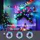 iBaycon RGB C9 Christmas Lights Outdoor, 100 LED 66ft Color Changing String Lights, Connectable Remote Control Waterproof C9 String Lights for Christmas Holiday Decorations