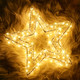 Christmas Acrylic Star Lights with Twinkle Lights, 320 LED Warm White Fairy Lights，Christmas Star Lights 15 Inches/Timer for Christmas Party Indoor Outdoor Holiday Decoration