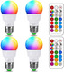 ILC RGB LED Color Changing Light Bulb, 40W Equivalent, 450LM, 2700K Warm White 5W E26 Screw Base RGBW, Flood Light Bulb- 12 Color Choices - Timing Infrared Remote Control (4 Pack) ILC RGB LED Color Changing Light Bulb, 40W Equivalent, 450LM, 2700K Warm White 5W E26 Screw Base RGBW, Flood Light Bulb- 12 Color Choices - Timing Infrared Remote Control (4 Pack)