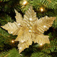 IMIKEYA Christmas Glitter Poinsettia Flowers：10PCS Christmas Tree Flowers 9.8" Christmas Artificial Flowers Poinsettia Flower Faux Christmas Flowers for Xmas Tree Wedding Party Wreath Decor